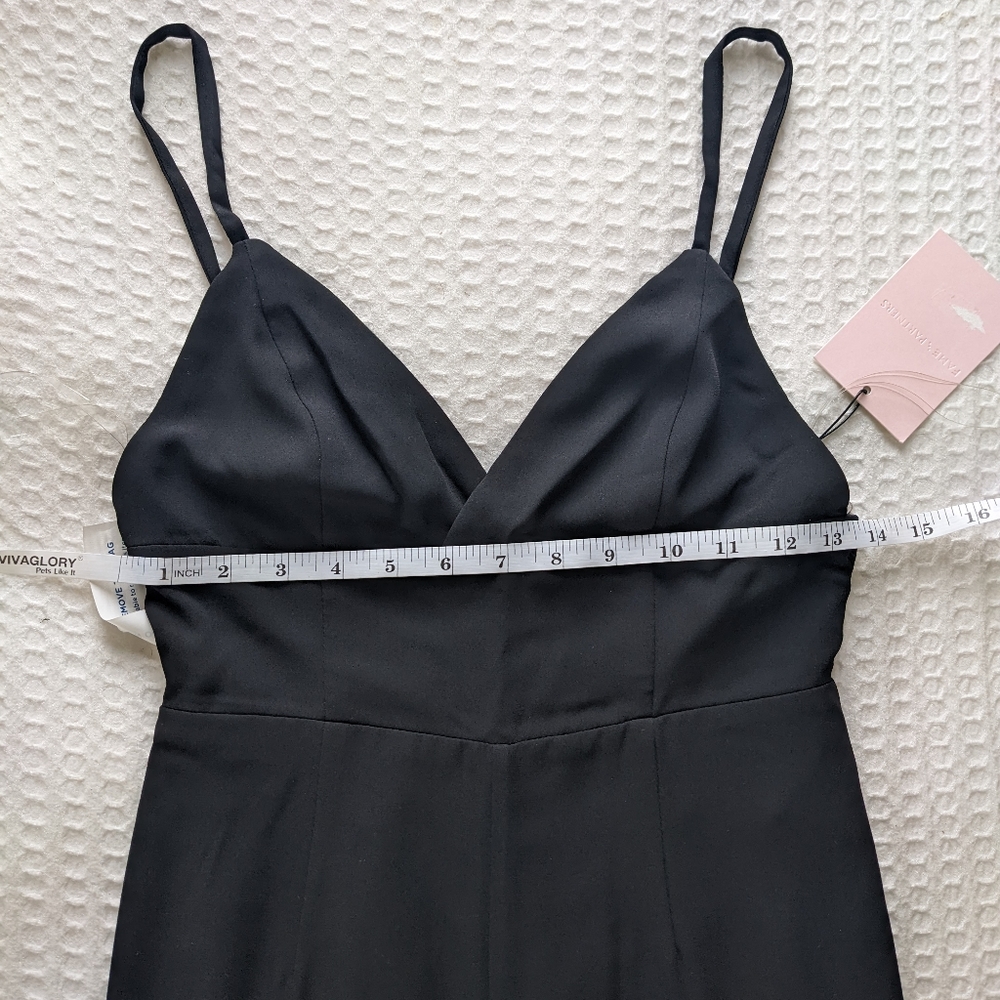 Fame and Partners Jumpsuit in Black NWT - Picture 7 of 14